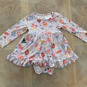 Posh Peanut Long Sleeve Twirl Dress Holly Sz 18-24